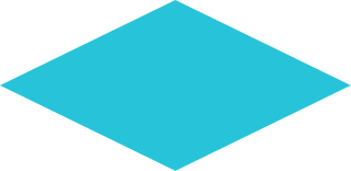 A large blue diamond shape is centered on a light gray background, reminiscent of the bold style found at an iconic diner like Mel's Drive-In Restaurant.